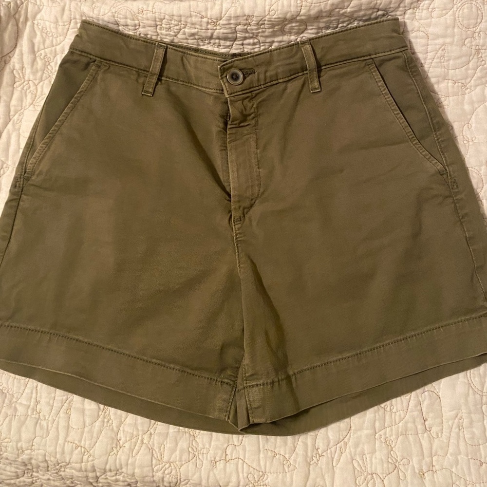 Army Green Adriano Goldschmied Shorts Size 26